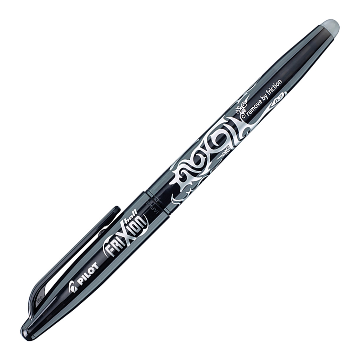Pilot FriXion Ball Penna a Gel Cancellabile Nero 0.7 mm con Grip - Confezione da 12