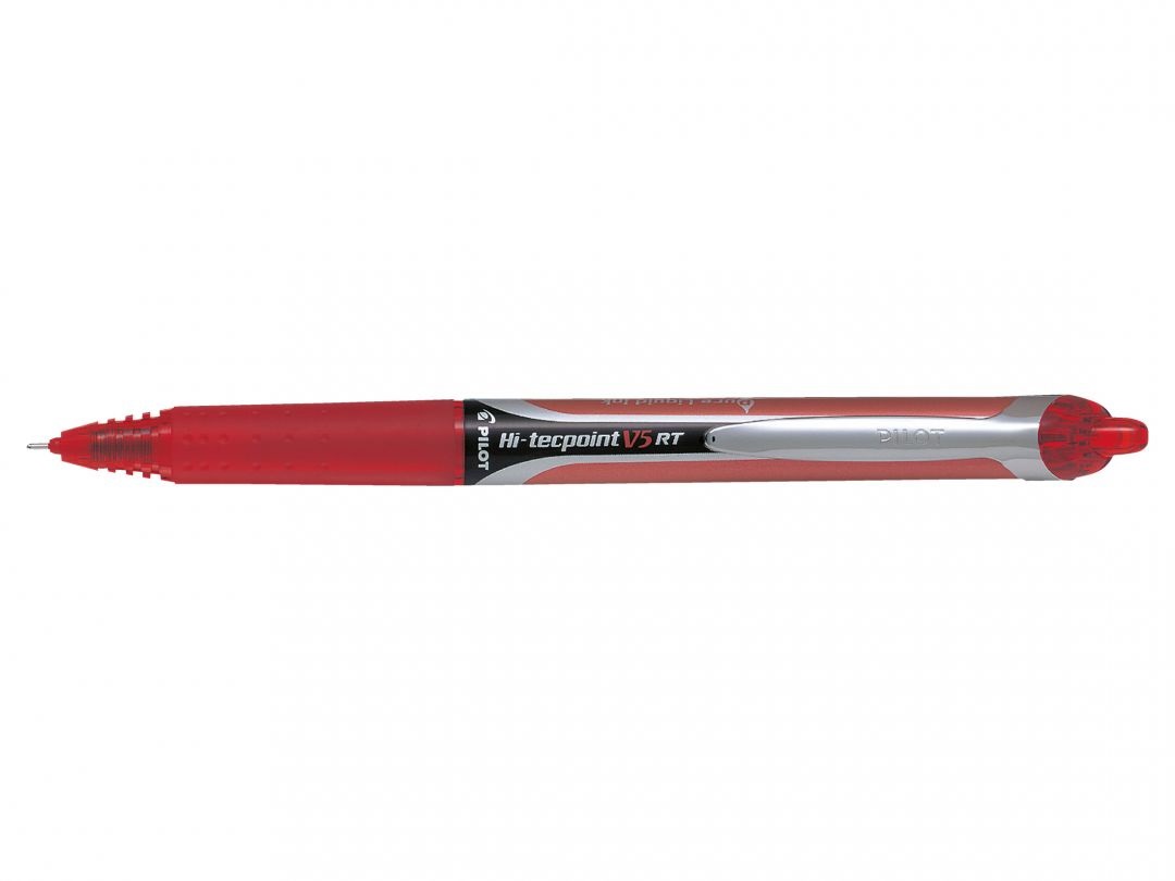 Pilot Hi-Tecpoint V5 RT Roller Ricaricabile a Scatto Punta 0,5 mm Rosso