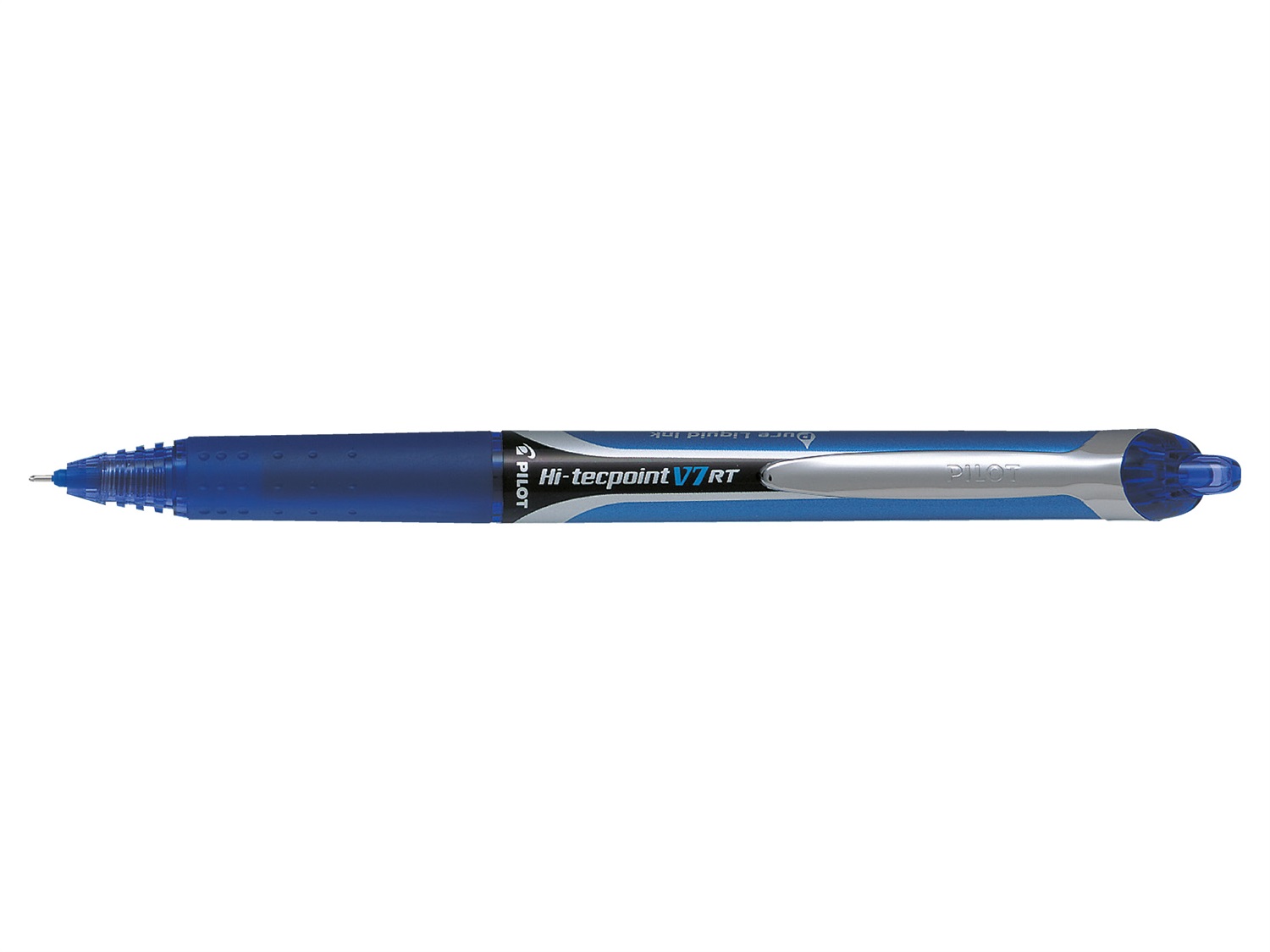 Pilot Hi Tecpoint V7 RT Penna Roller Ricaricabile a Scatto Blu - Punta 0,7 mm