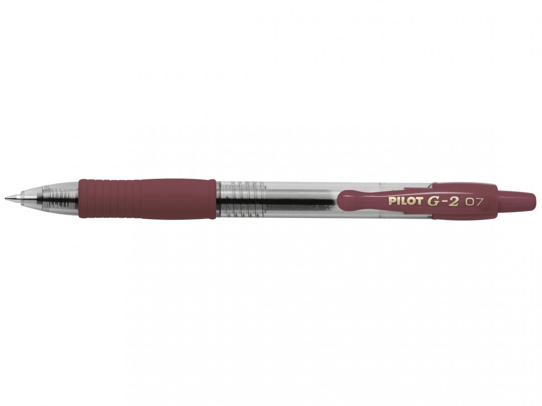Pilot G-2 Penna Roller Gel a Scatto - Punta 0,7mm - Colore Caramello - Ricaricabile
