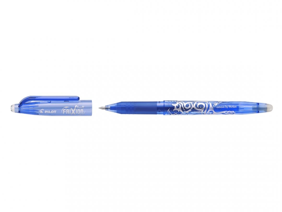 Pilot Penna a sfera cancellabile Frixion Ball 0,5 mm blu - Inchiostro termosensibile, ricaricabile, con grip ergonomico
