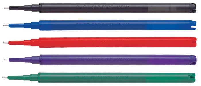 Pilot Frixion Point Refill 0.5 mm Nero - Set da 3 Ricariche per Penna Cancellabile