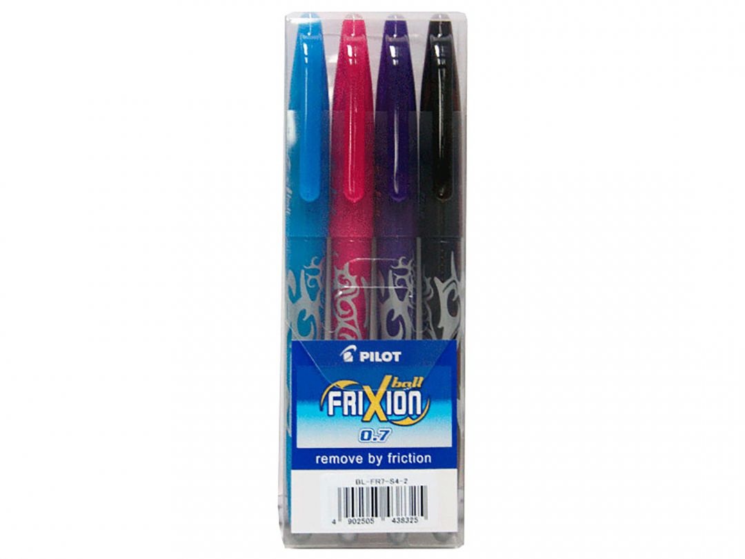 Pilot FriXion Ball Penna a sfera Cancellabile Assortita 0,7 mm - Conf. 4 pz