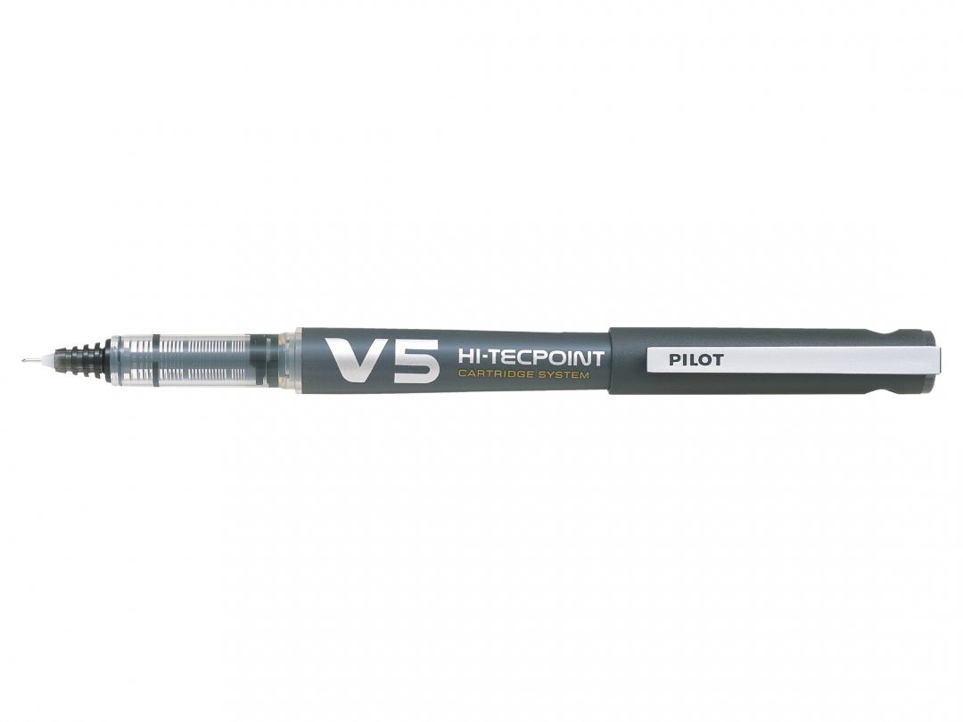 Pilot Hi-Tecpoint V5 Penna Roller Ricaricabile Nero 0,5 mm Ecologica Begreen