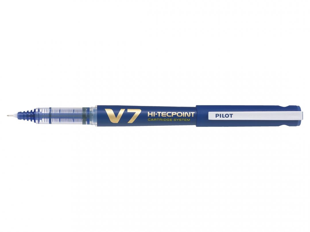 Pilot Hi-Tecpoint V7 Penna Roller Ricaricabile Blu 0,7 mm - Eco-Friendly con Cappuccio
