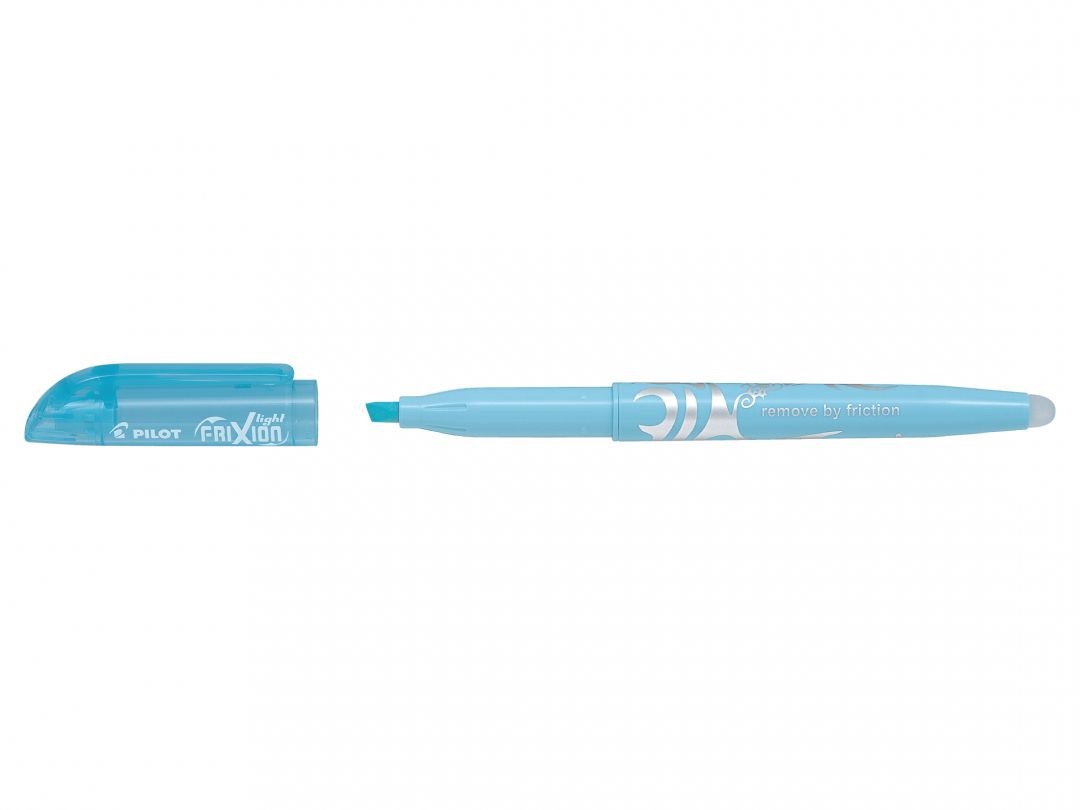 Pilot Evidenziatore Cancellabile Frixion Light Soft Azzurro Soft - Punta A Scalpello 4 mm - Tratto 3,3 mm - Conf. 12 Pezzi