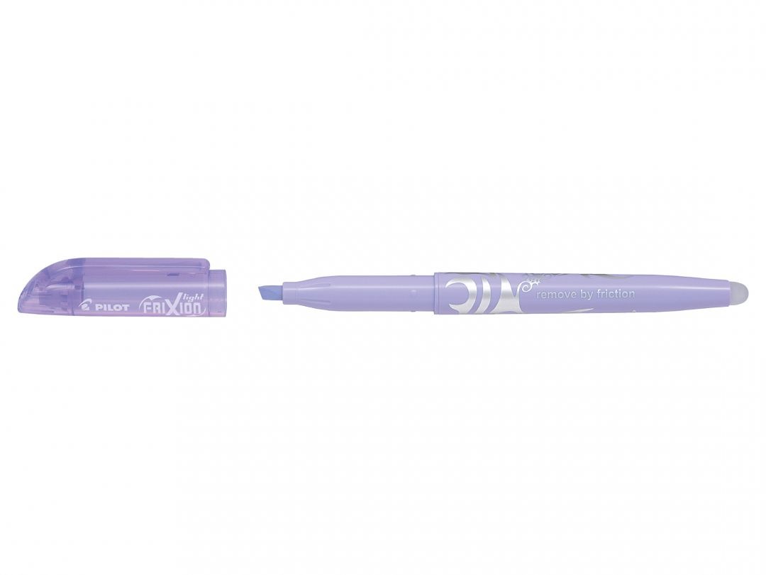 Pilot Frixion Light Soft - Evidenziatore cancellabile Viola pastello, Punta a scalpello 4,0mm, Tratto 3,3mm, Conf. 12 pz.