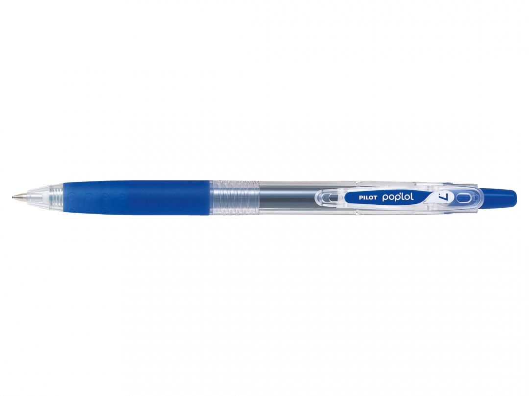 Pilot Penna Gel a Scatto Pilot Pop Lol 0,7 mm Blu - Clip Grande e Inchiostro Fluido