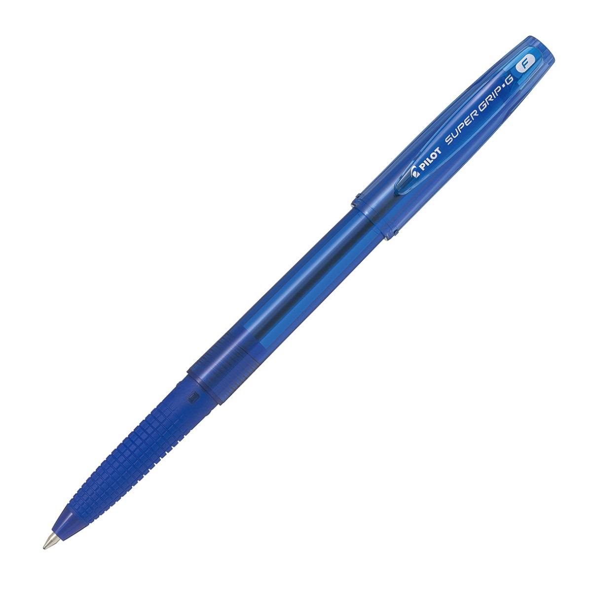 Pilot Penna a sfera Super Grip G 0.7 mm blu - Confezione da 12 pezzi con grip in gomma