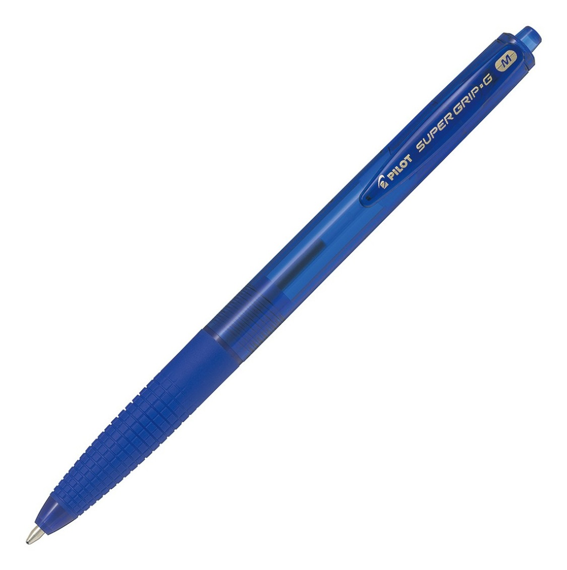 Pilot Supergrip G Penna a sfera retrattile blu con punta media 1 mm e grip in gomma