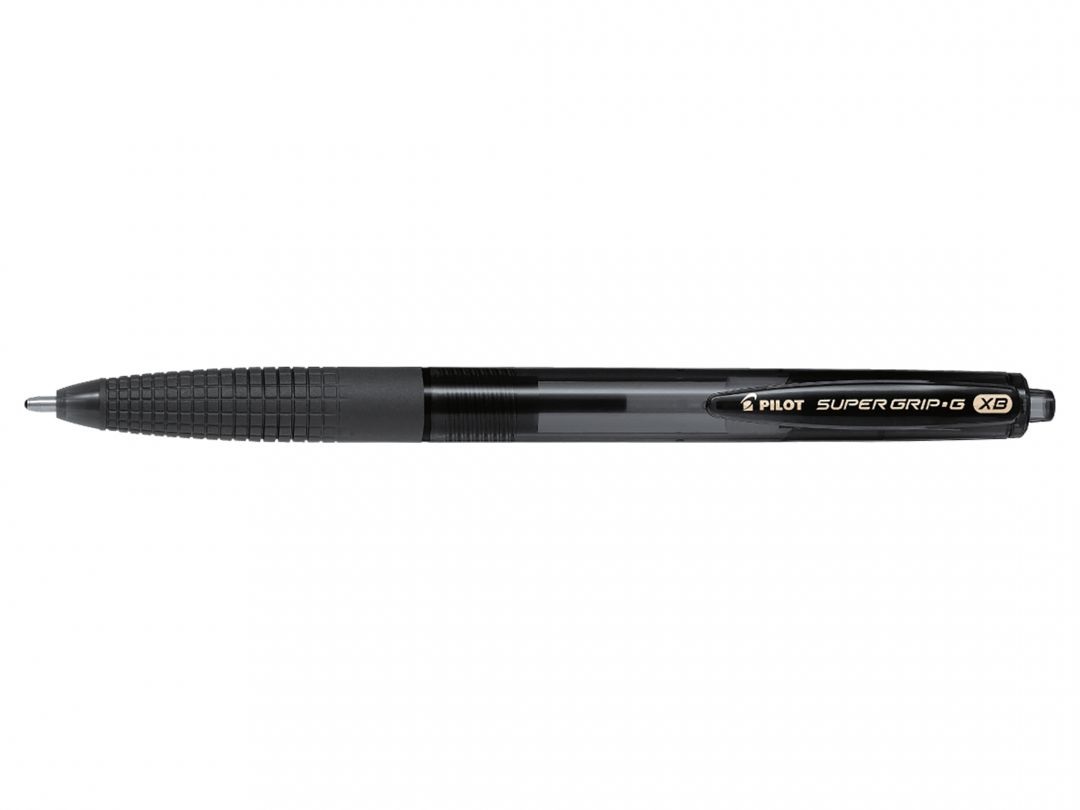 Pilot Penna a sfera retrattile Super Grip G punta extra large nero 0,35 mm con grip ergonomico
