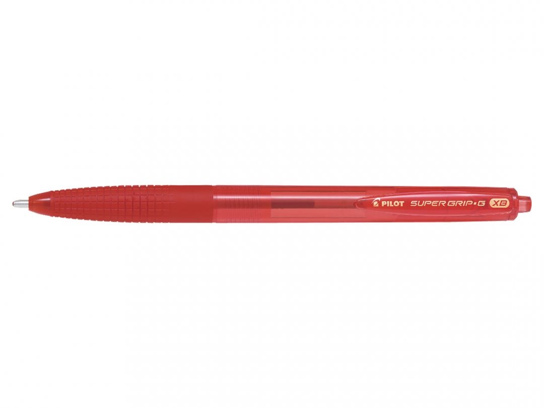 Pilot Penna a sfera retrattile Super Grip G punta extra large XB rossa - Design ergonomico con grip in gomma, ricaricabile