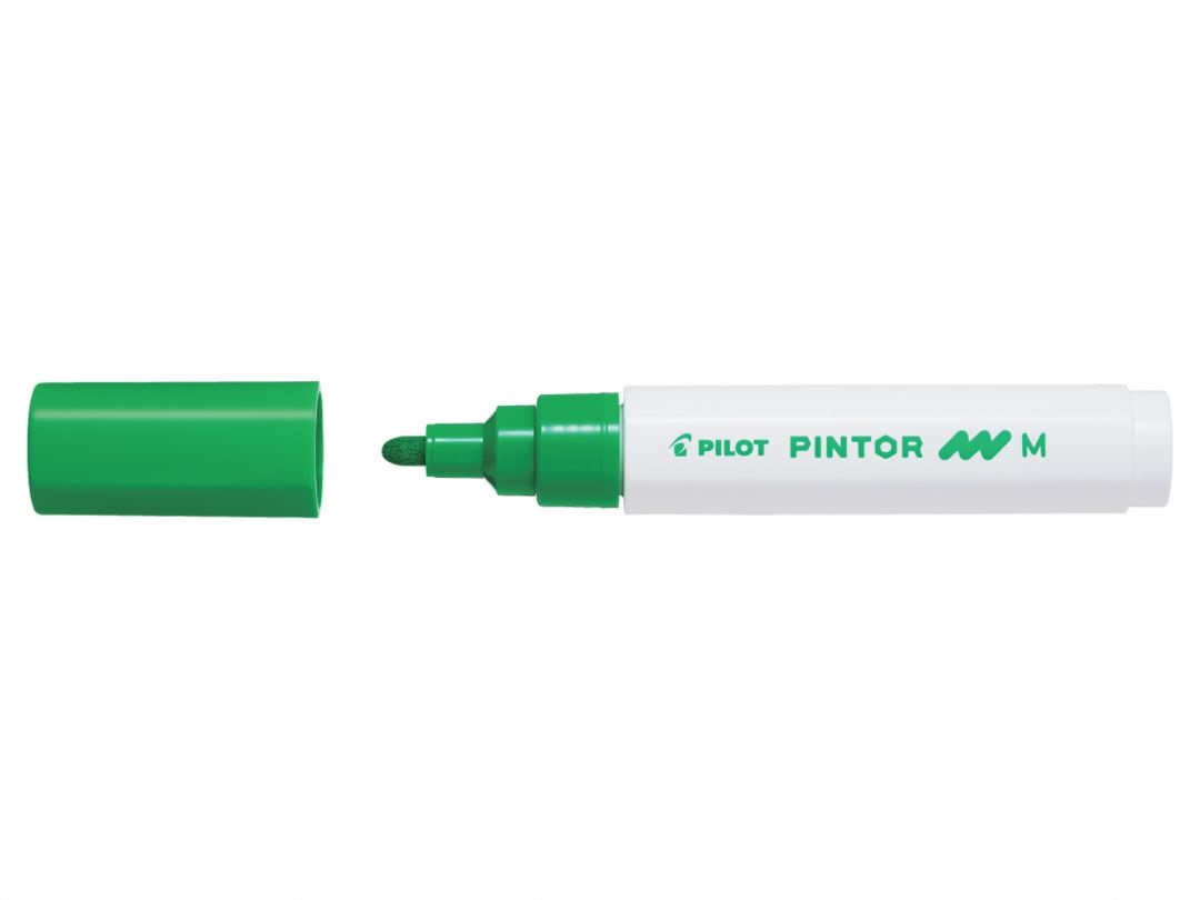 Pilot Pintor Marcatore Multisuperficie Verde Chiaro 4,5 mm a Base d'Acqua con Punta in Fibra