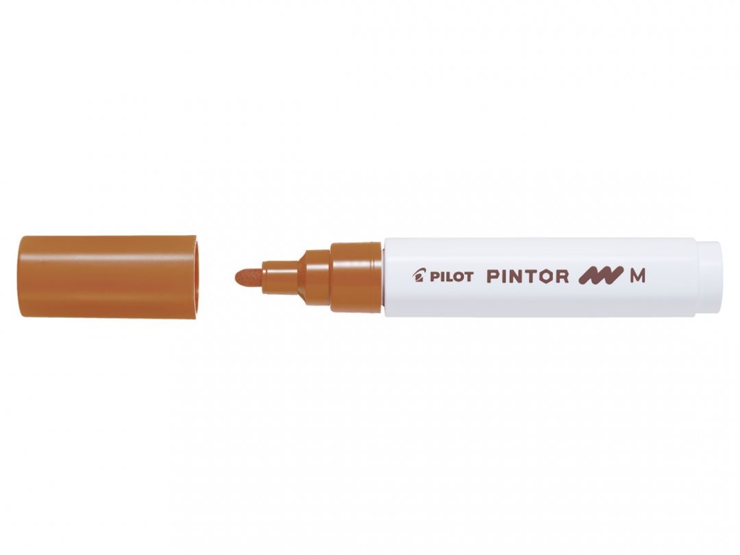 Pilot Pintor Marcatore Multisuperficie Marrone a Base d'Acqua con Punta in Fibra 4,5 mm