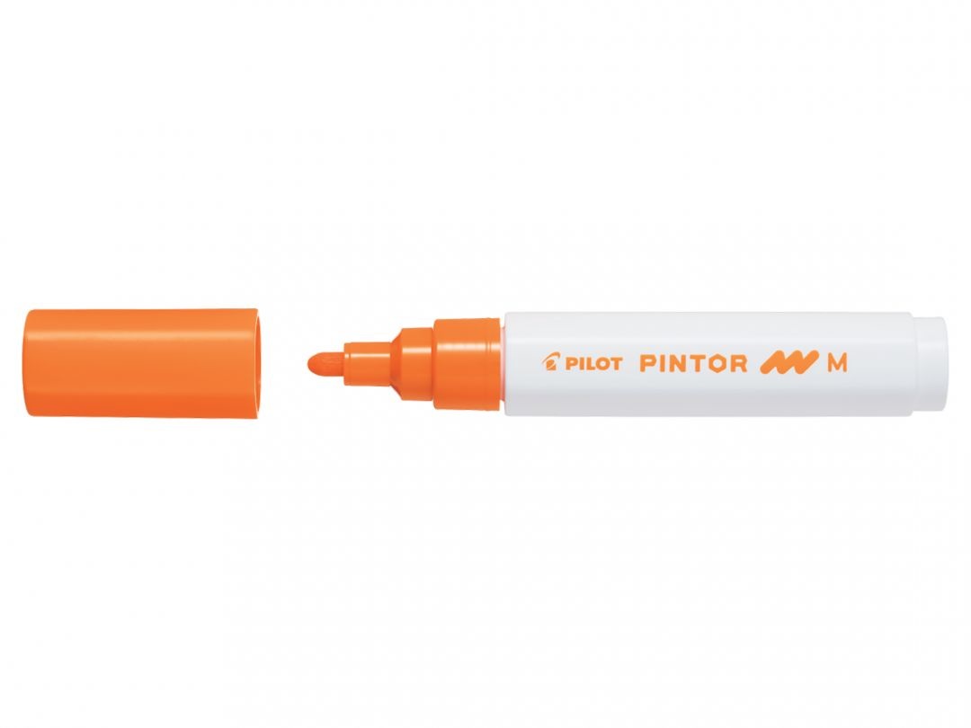 Pilot Pintor Marcatore Multisuperficie Arancio a Base d'Acqua con Punta in Fibra 4,5 mm