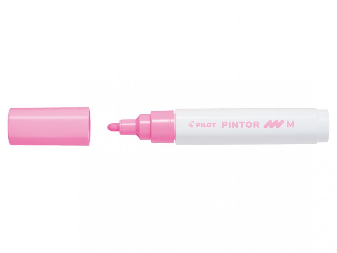 Pilot Pintor Marcatore Multisuperficie Rosa 4,5 mm a Base d'Acqua con Punta in Fibra
