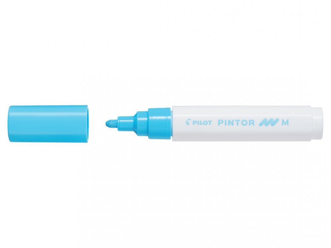 Pilot Pintor Marcatore Multisuperficie Blu Pastello 4,5 mm a Base d'Acqua con Punta in Fibra