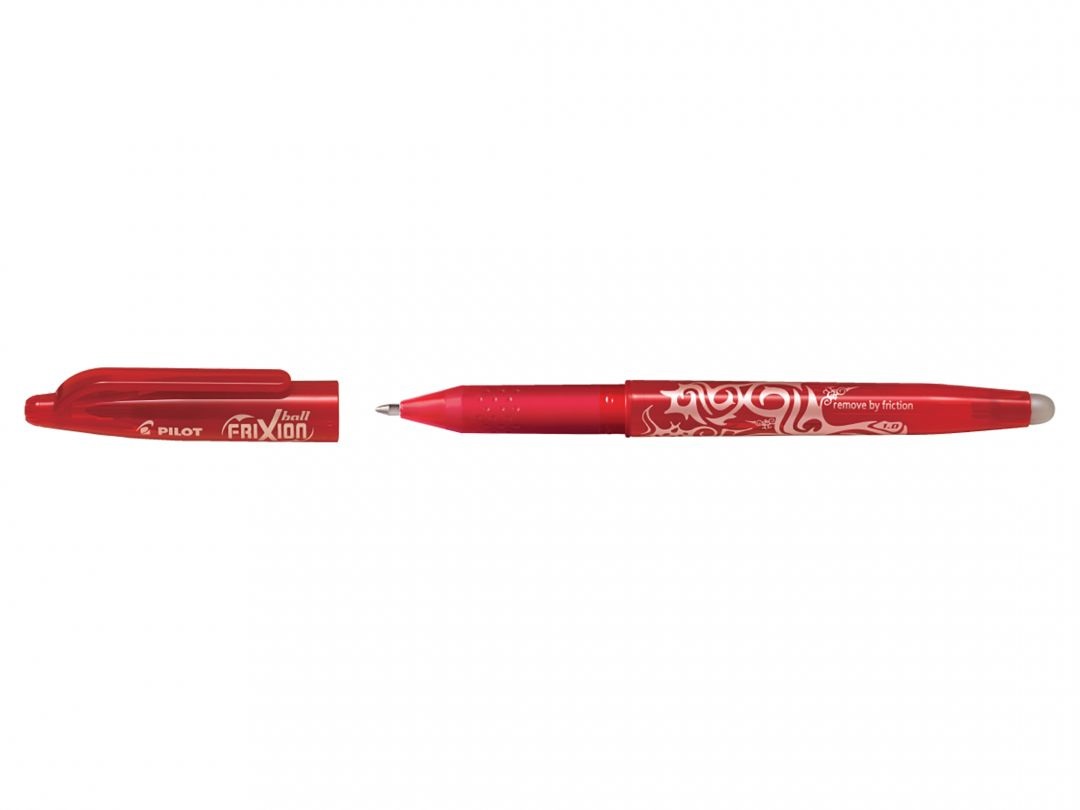 Pilot Frixion Ball Penna a Sfera Cancellabile Rossa Punta Broad 1 mm - Scrivi, Cancelli e Riscrivi