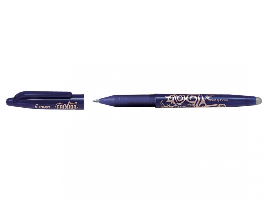 Pilot Penna a sfera cancellabile Frixion Ball Blu - Punta Broad 1 mm, Ricaricabile e Cancellabile