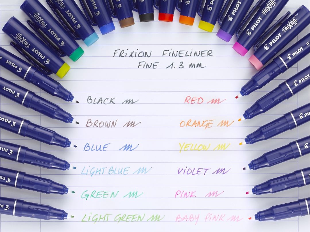 Pilot Frixion Fineliner Penna Tecnica Cancellabile Verde 1,3 mm - Ideale per Appunti e Disegni