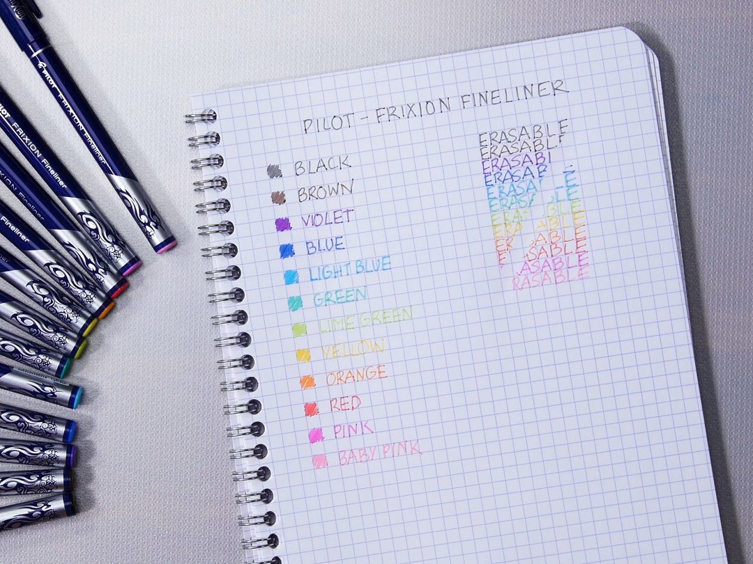 Pilot Frixion Fineliner Penna Tecnica Cancellabile Verde 1,3 mm - Ideale per Appunti e Disegni