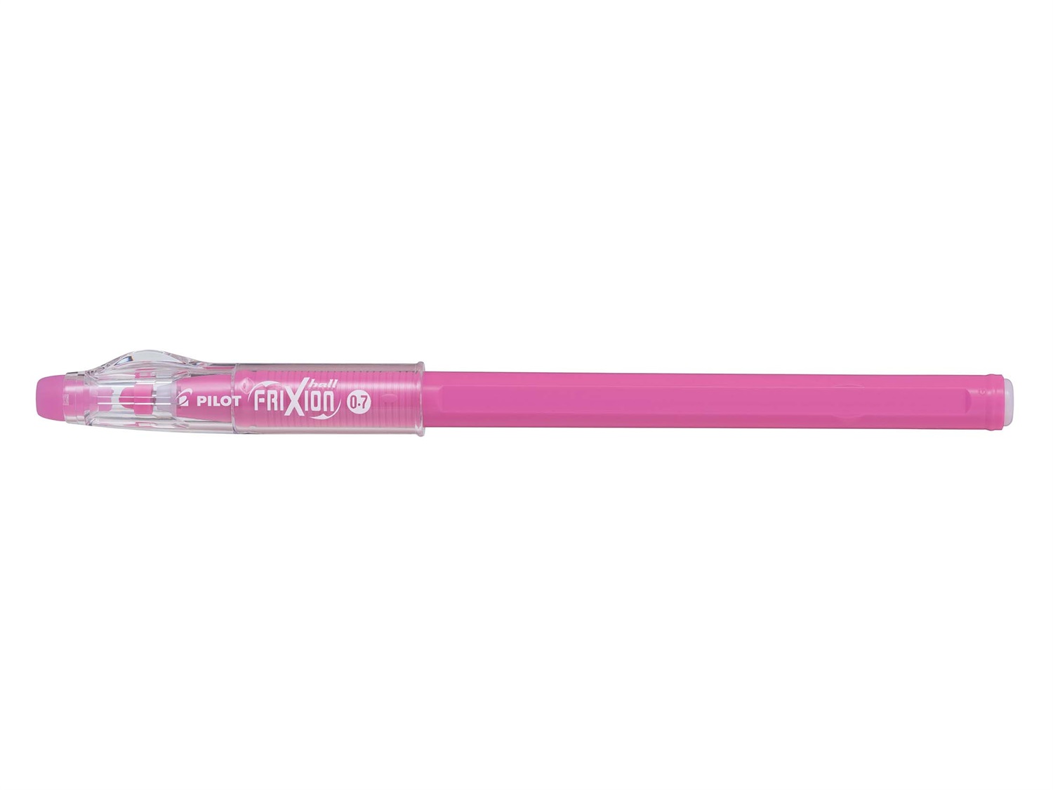Pilot FriXion Ball Sticks - Penna a sfera cancellabile 0,7 mm inchiostro gel rosa, design compatto e disponibile in 13 colori