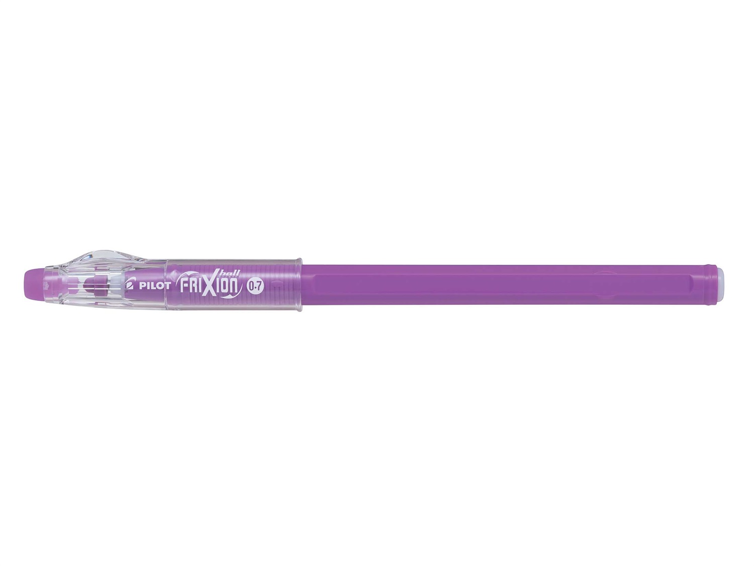 Pilot FriXion Ball Sticks Penna a sfera cancellabile 0,7 mm inchiostro gel viola scuro - Con cappuccio, 12 pz