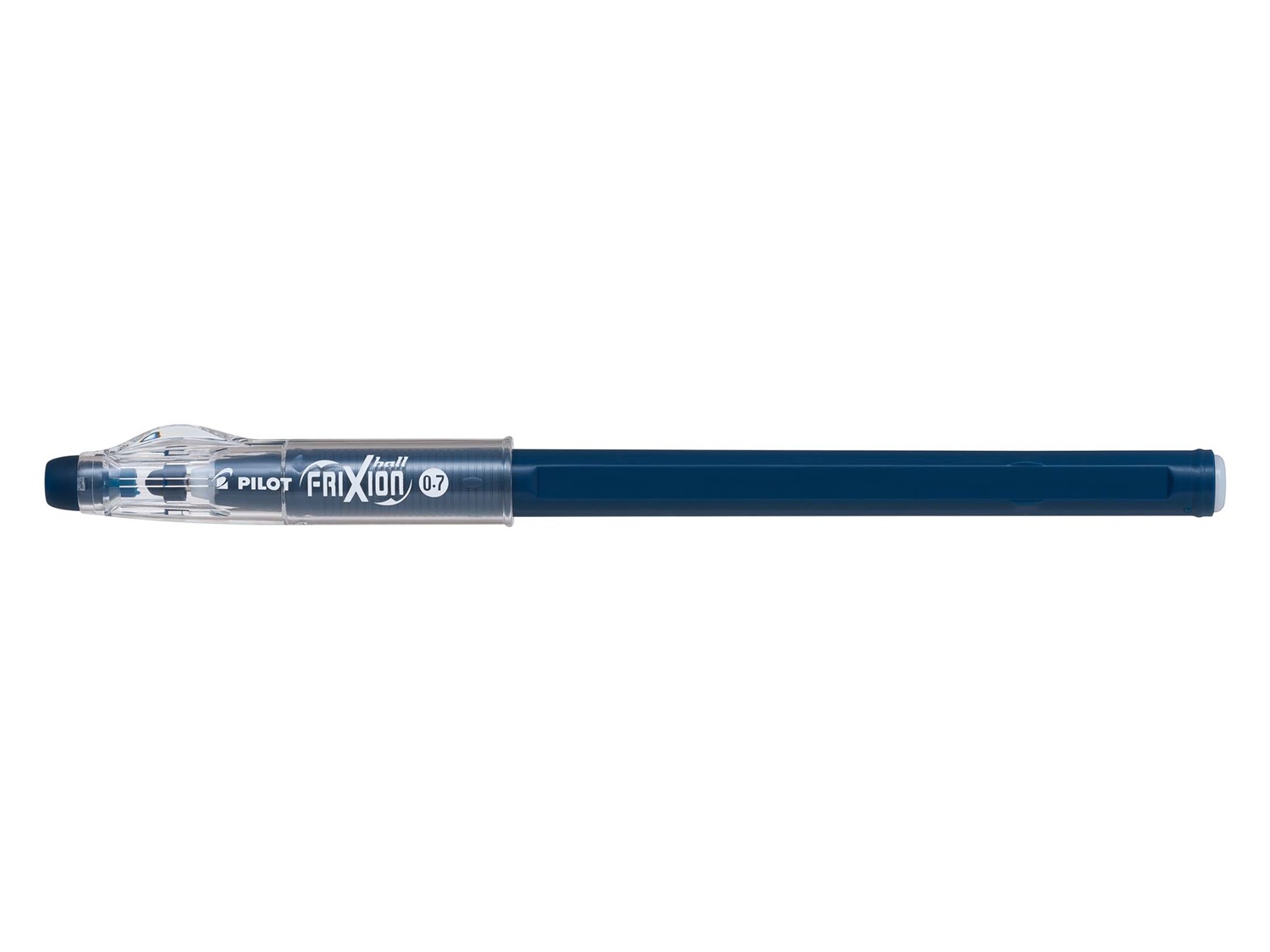 Pilot FriXion Ball Sticks - Penna a sfera cancellabile 0,7 mm inchiostro gel blu scuro, design compatto e disponibile in 13 colori