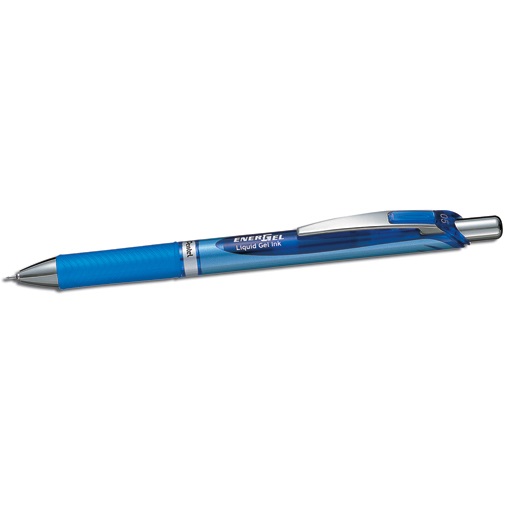 Pentel EnerGel XM Click - Roller a scatto 0,5 mm blu - Design elegante, grip in gomma, ricaricabile