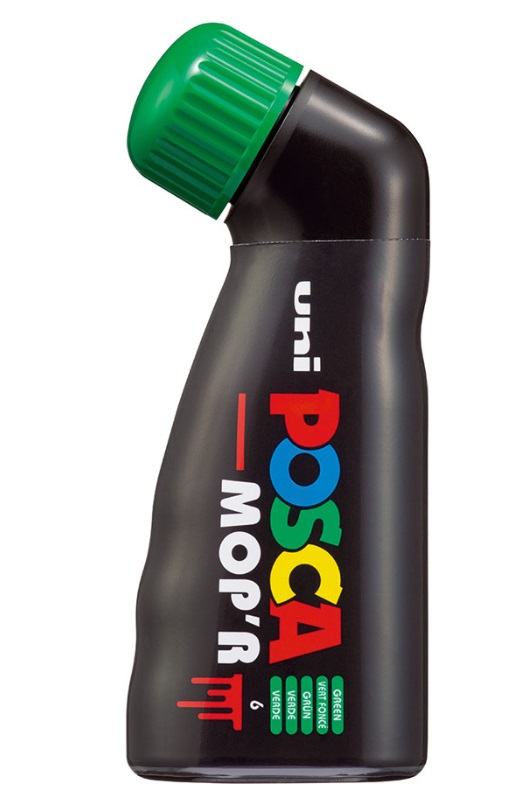 POSCA PCM-22 Marcatore MOP'R Verde con Punta Tonda 3 - 19 mm, Inchiostro A Base d'Acqua, Design Ergonomico