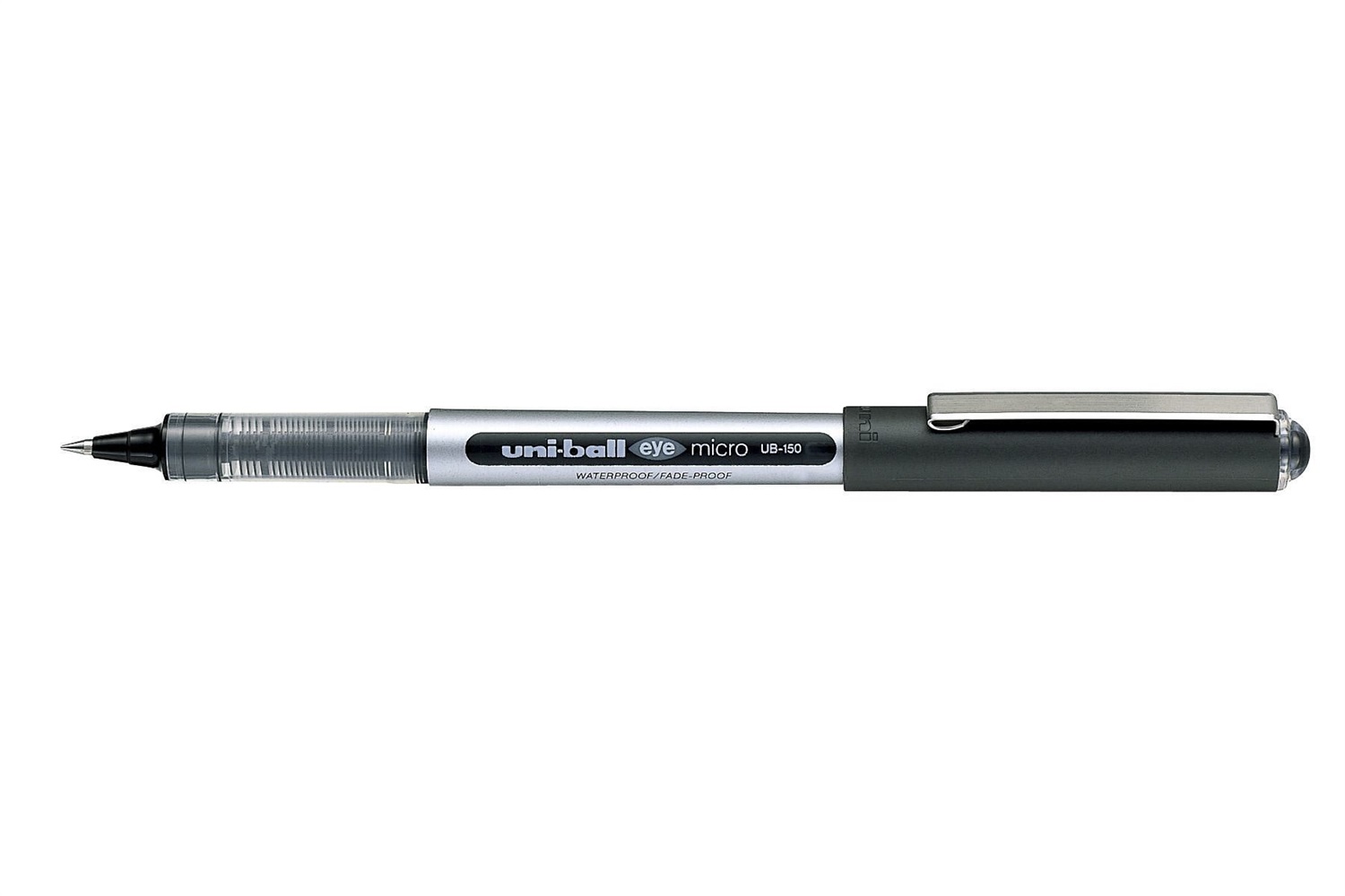 Uni-Ball Eye Penna Roller 0,7 mm Nero - Inchiostro Liquido Pigmentato, Resistente all'Acqua e alla Luce, Sistema Uni-Flow