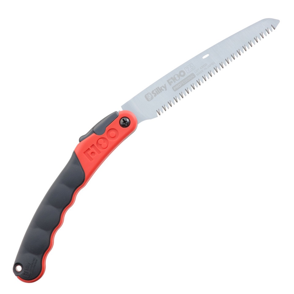 Silky F-180 Sega da Potatura Pieghevole 18 cm - Nero, Grigio, Rosso, Lama Giapponese di Alta Qualità
