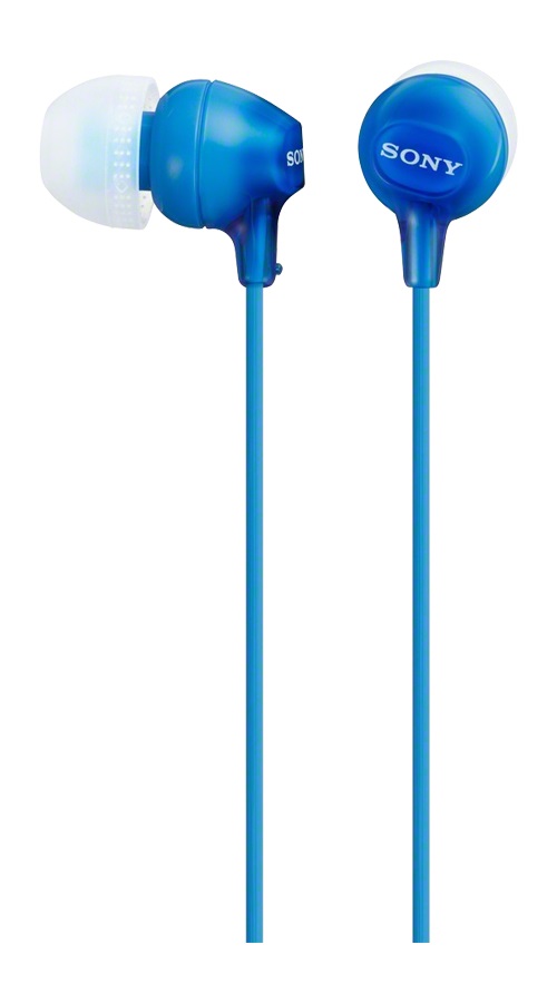 Sony MDR-EX15AP Auricolare In-ear Azzurro con Microfono, Compatibile con Smartphone Android/iOS