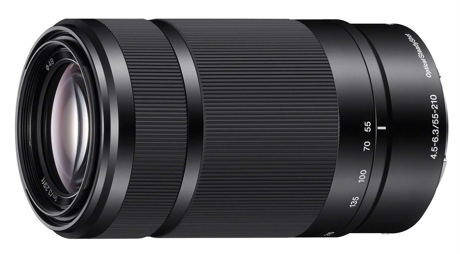 Sony E 55-210mm f/4.5-6.3 OSS Teleobiettivo Zoom per APS-C, Innesto E, Stabilizzazione Ottica, Nero