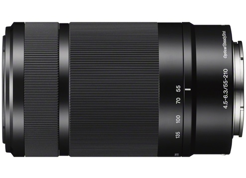 Sony E 55-210mm f/4.5-6.3 OSS Teleobiettivo Zoom per APS-C, Innesto E, Stabilizzazione Ottica, Nero