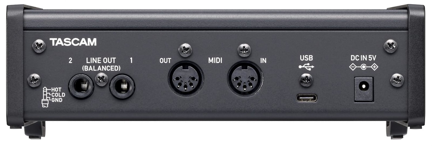 Tascam US-2x2HR Interfaccia Audio USB ad Alta Risoluzione con 2 Ingressi e 2 Uscite, Compatibile con macOS e Windows