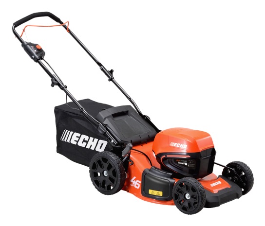 Echo DLM-310/46P Tagliaerba a Batteria 40V, Ampiezza di Taglio 46 cm, Semovenza a Spinta, Cesto di Raccolta, Scarico Laterale
