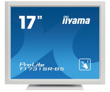 Iiyama ProLite T1731SR-W5 Monitor Touch Screen 43,2 cm (17') 1280 x 1024 Pixel TN 5 ms Bianco