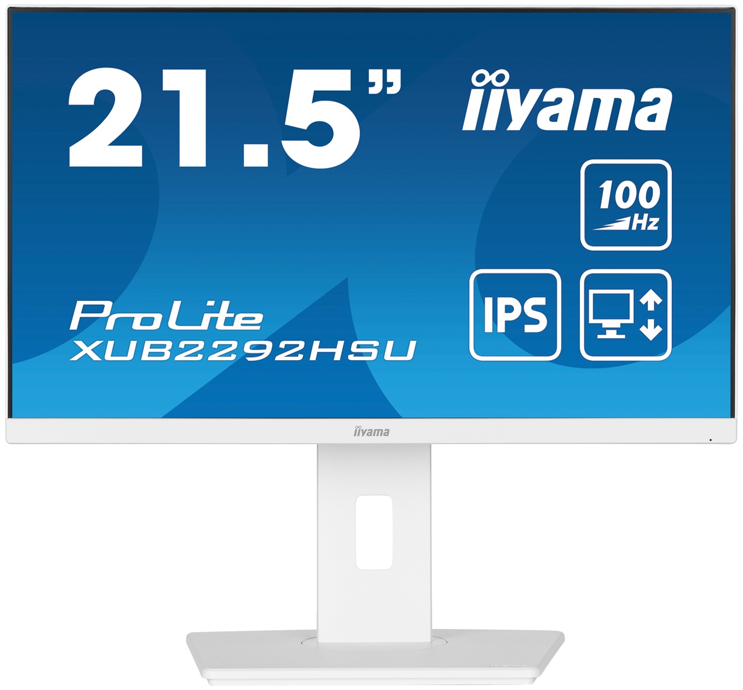 IIYAMA ProLite XUB2292HSU-W6 Monitor 21.5 Pollici Full HD IPS LED Bianco con Tecnologia Flicker Free e Blue Light