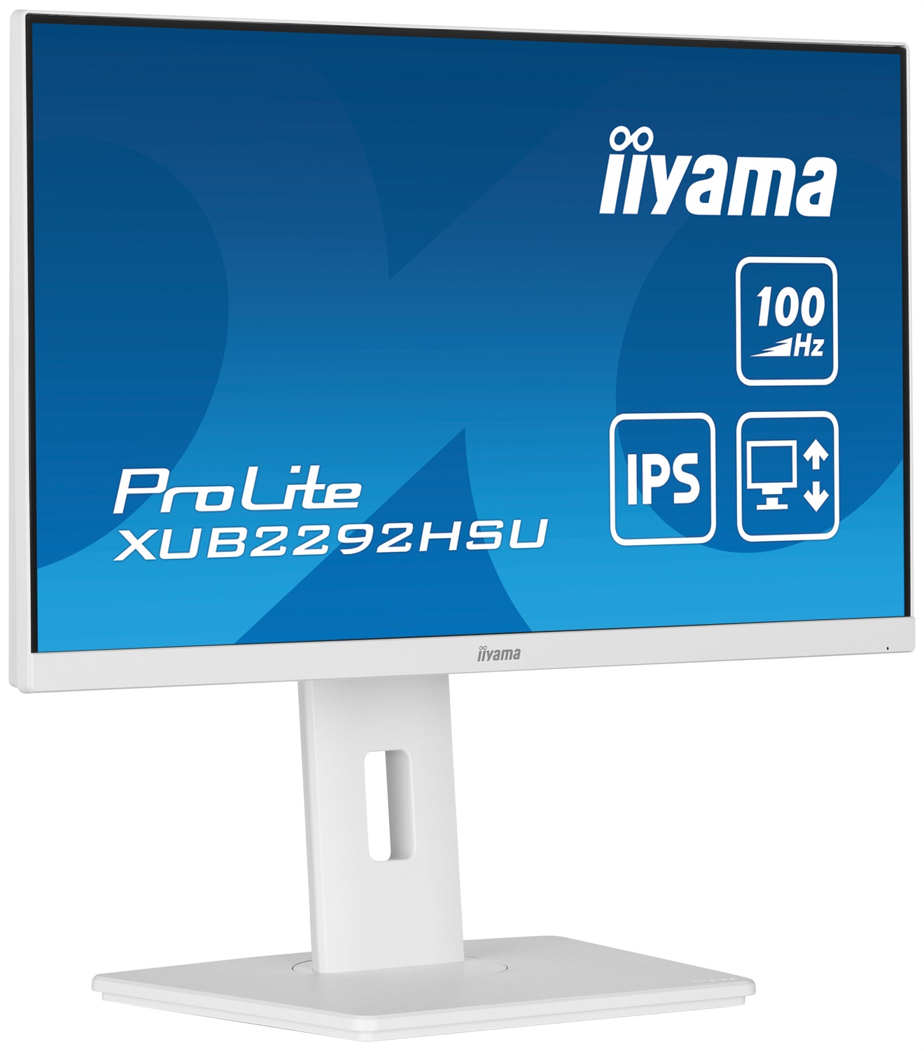 IIYAMA ProLite XUB2292HSU-W6 Monitor 21.5 Pollici Full HD IPS LED Bianco con Tecnologia Flicker Free e Blue Light