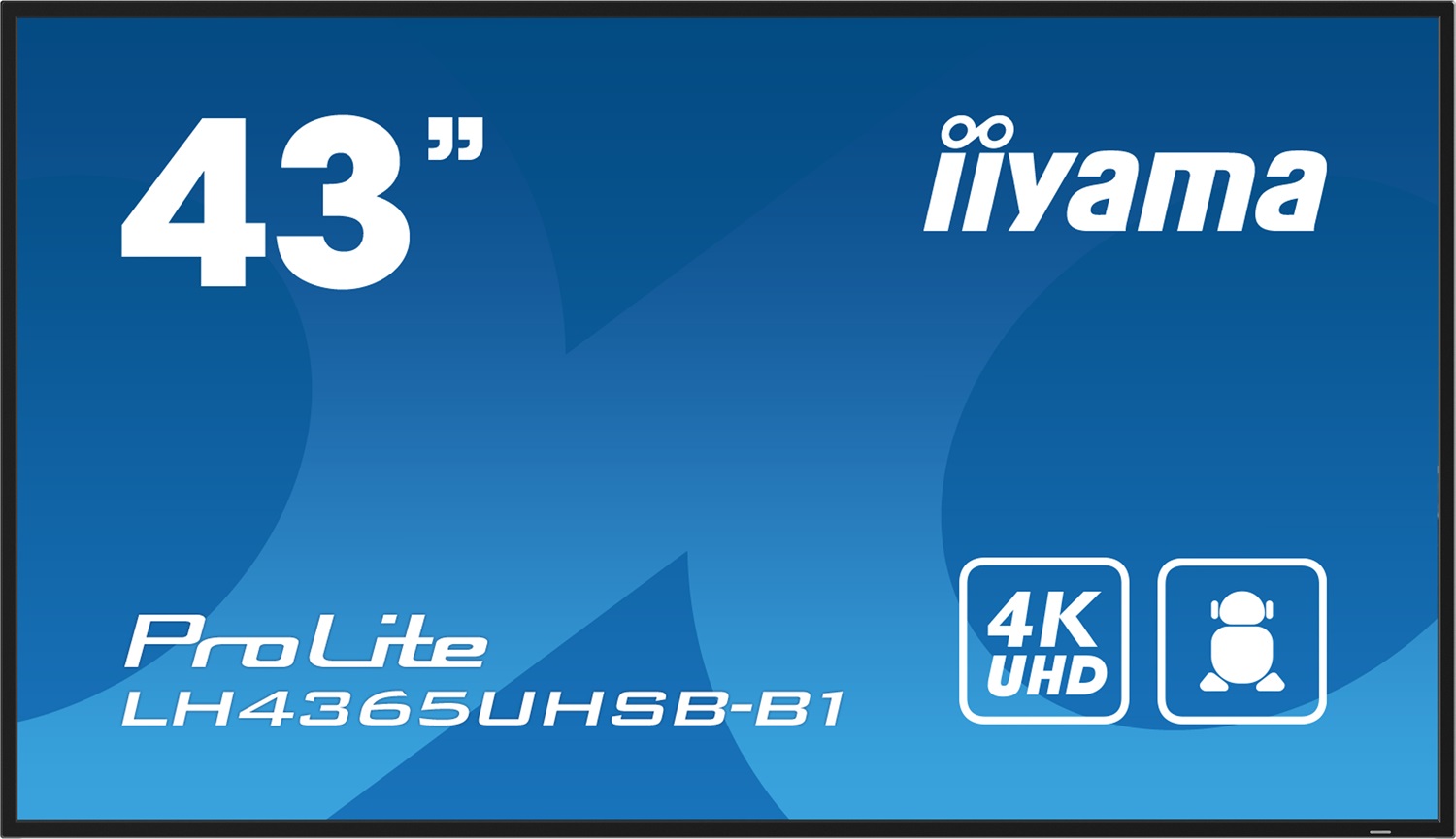 Iiyama ProLite LH4365UHSB-B1 Monitor 43