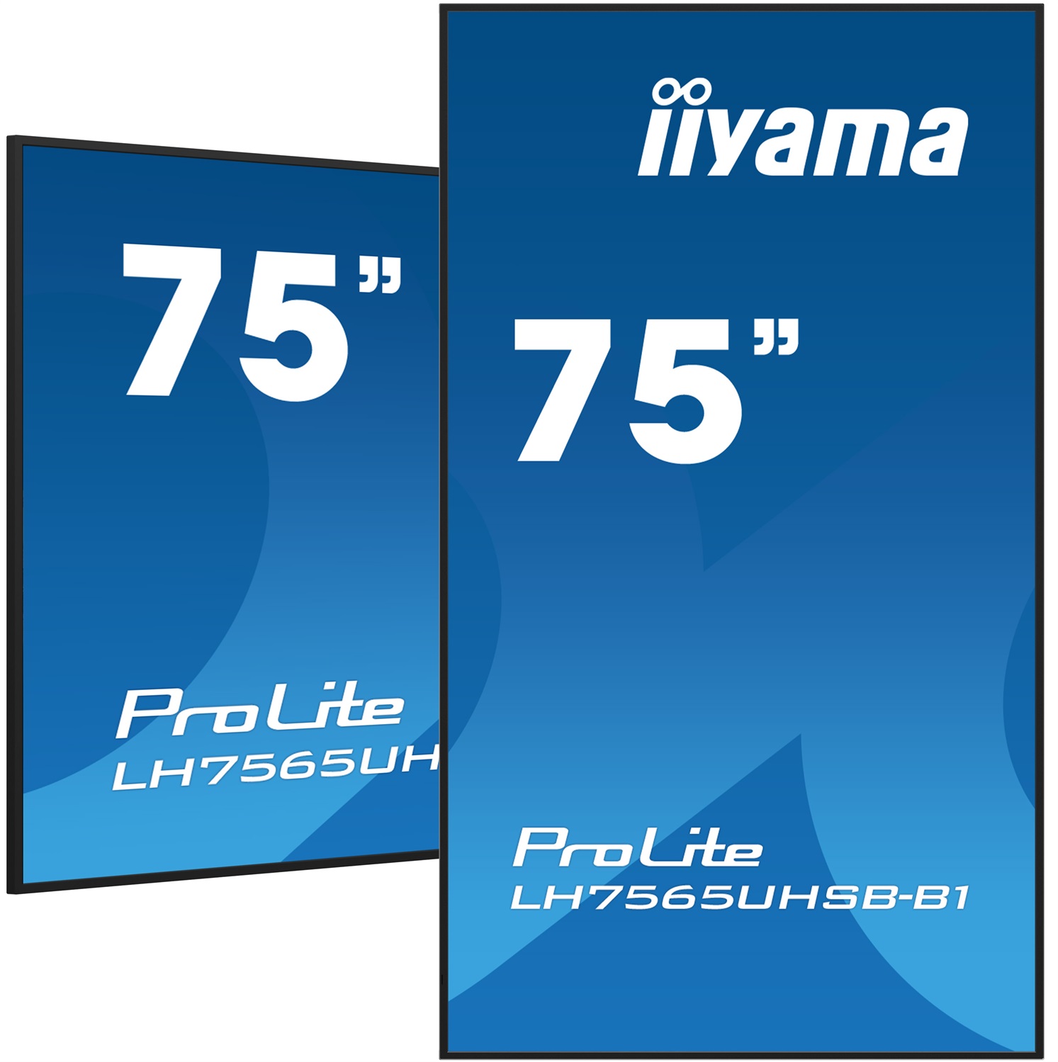 IIYAMA LH7565UHSB-B1 Monitor 75 pollici 4K UHD LED con Android 11, Wi-Fi, 800 cd/m², Design chiosco, Utilizzabile 24/7