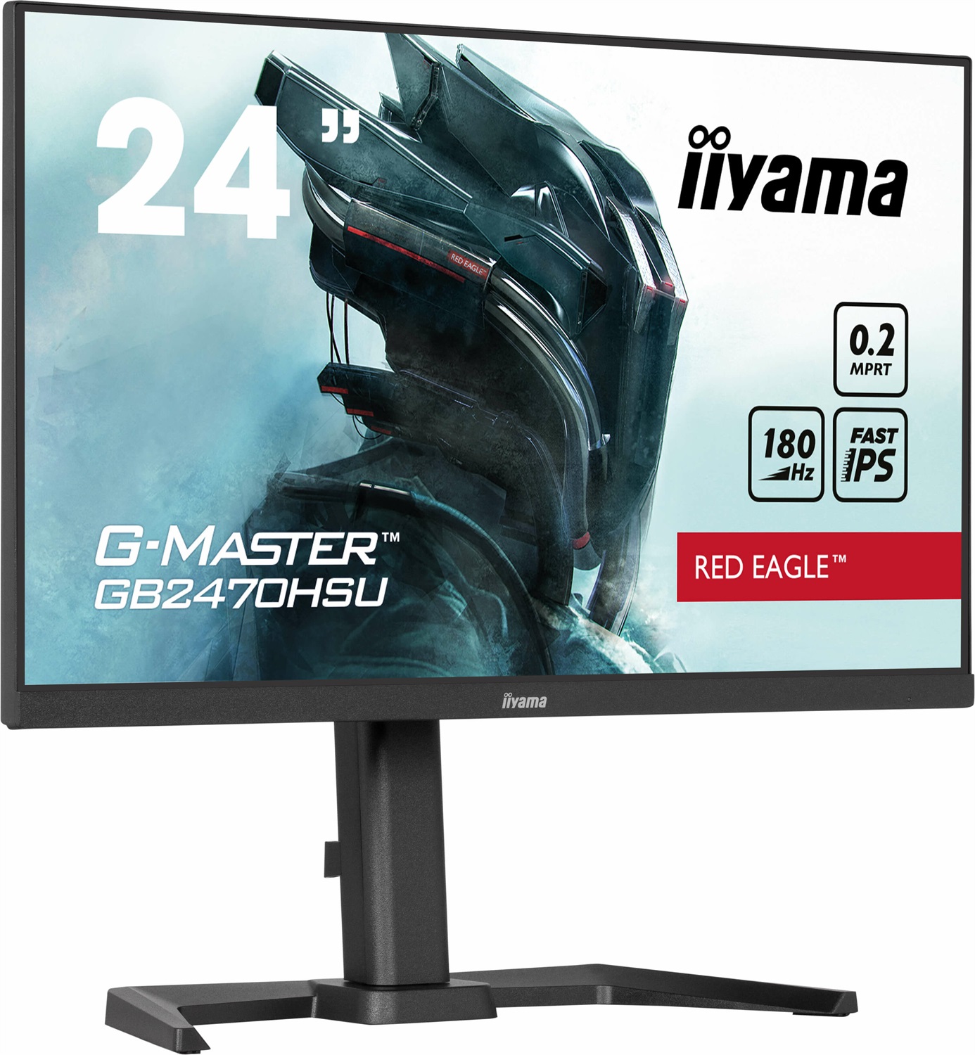 iiyama G-MASTER GB2470HSU-B6 Monitor Gaming 24'' Fast IPS Full HD 180Hz 0.2ms Nero Matt