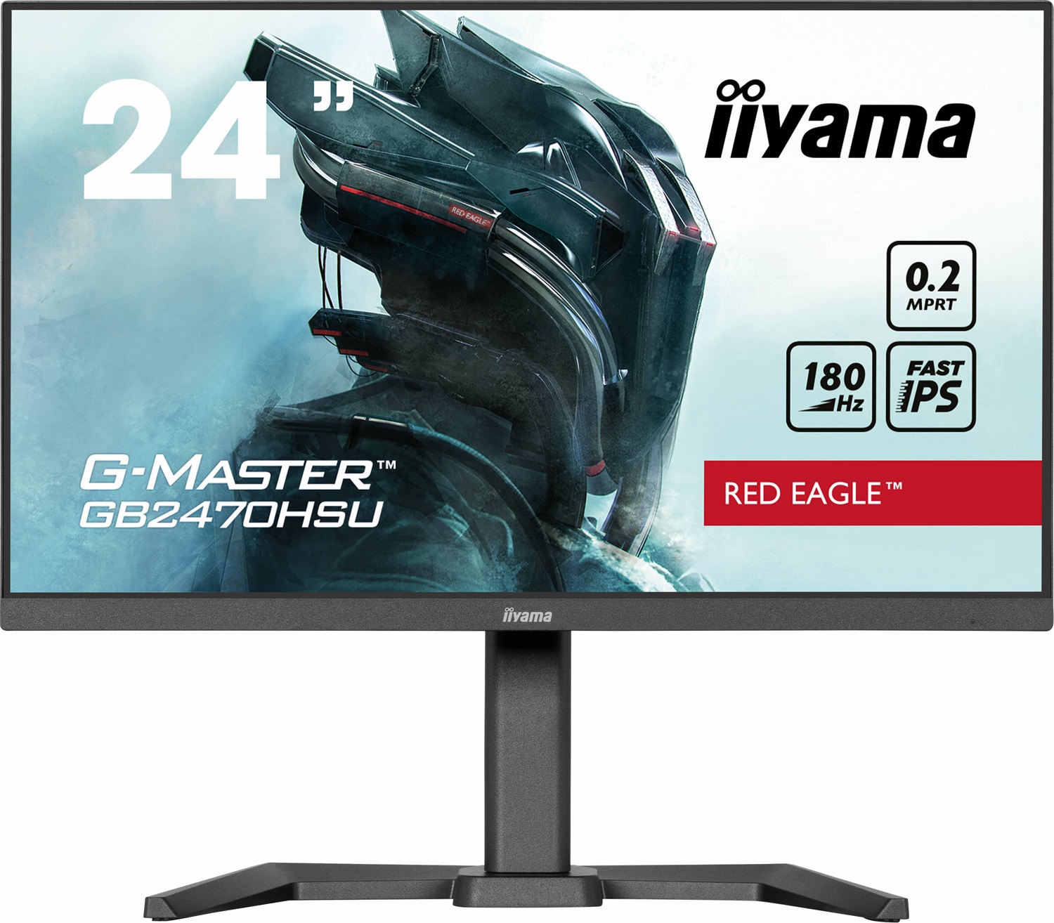 iiyama G-MASTER GB2470HSU-B6 Monitor Gaming 24'' Fast IPS Full HD 180Hz 0.2ms Nero Matt