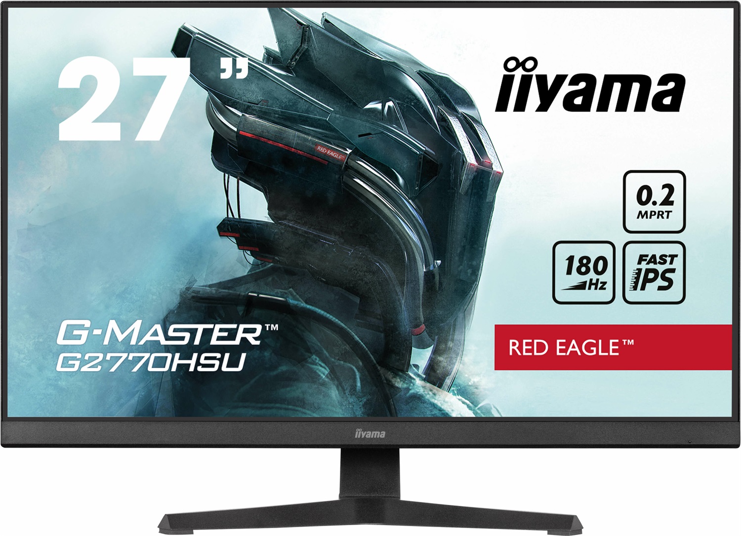iiyama G-MASTER G2770HSU-B6 Monitor Gaming 27'' Full HD Fast IPS 1920x1080 180Hz 0,2ms Nero