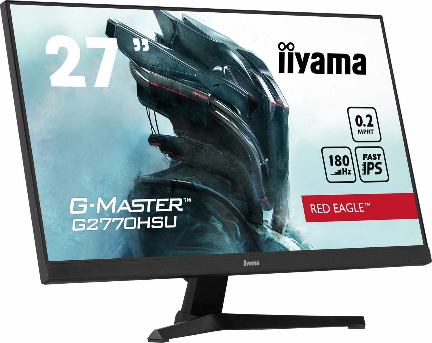 iiyama G-MASTER G2770HSU-B6 Monitor Gaming 27'' Full HD Fast IPS 1920x1080 180Hz 0,2ms Nero