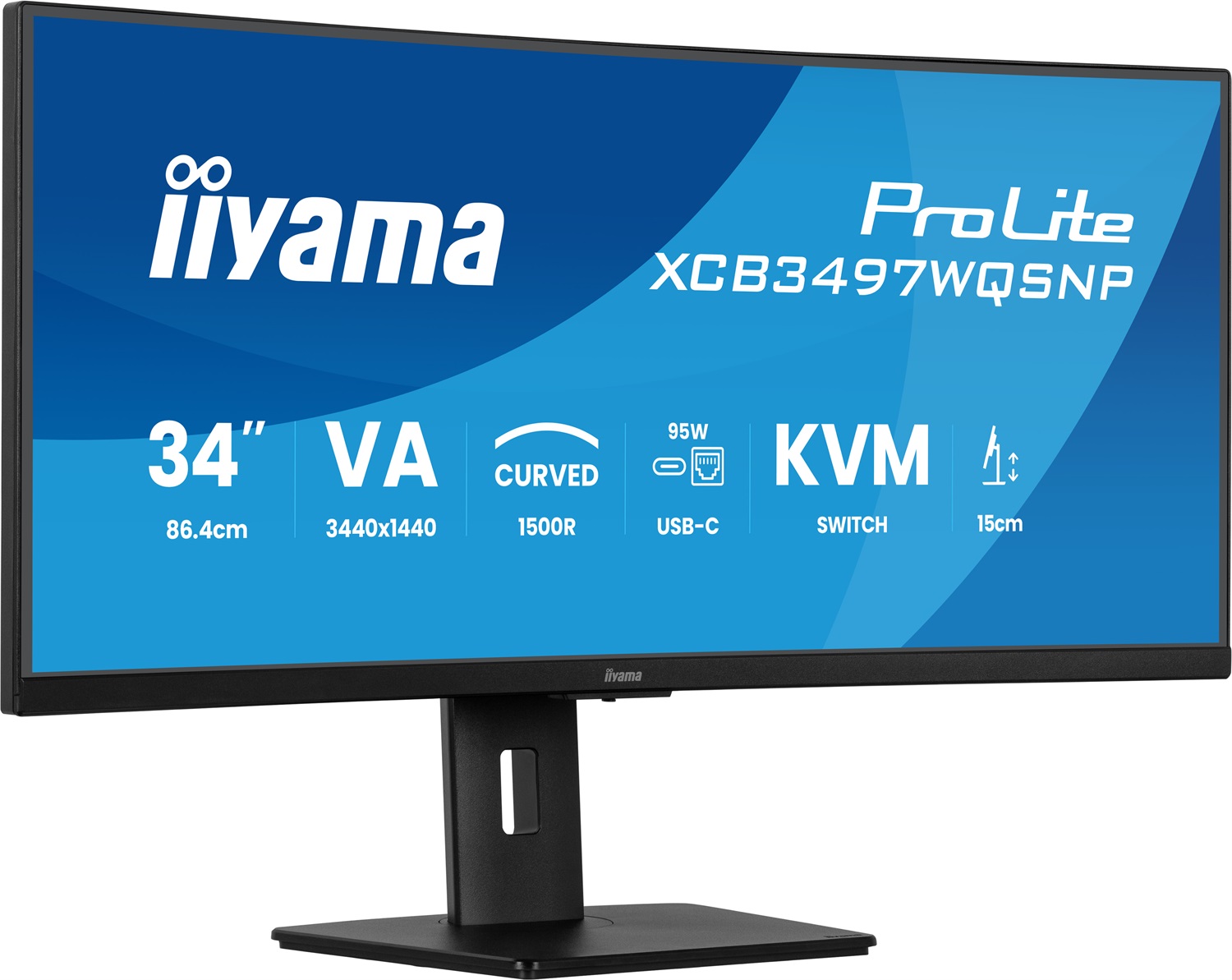 iiyama ProLite XCB3497WQSNP-B1 Monitor Curvo 34