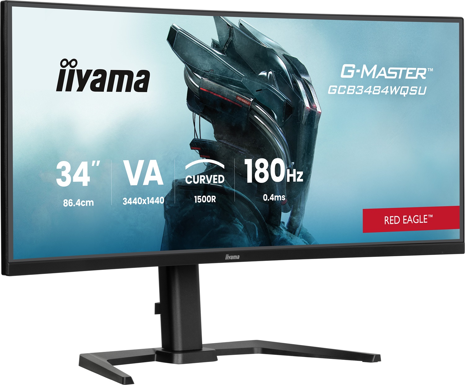 iiyama G-MASTER Red Eagle GCB3484WQSU-B1 Monitor Curvo 34