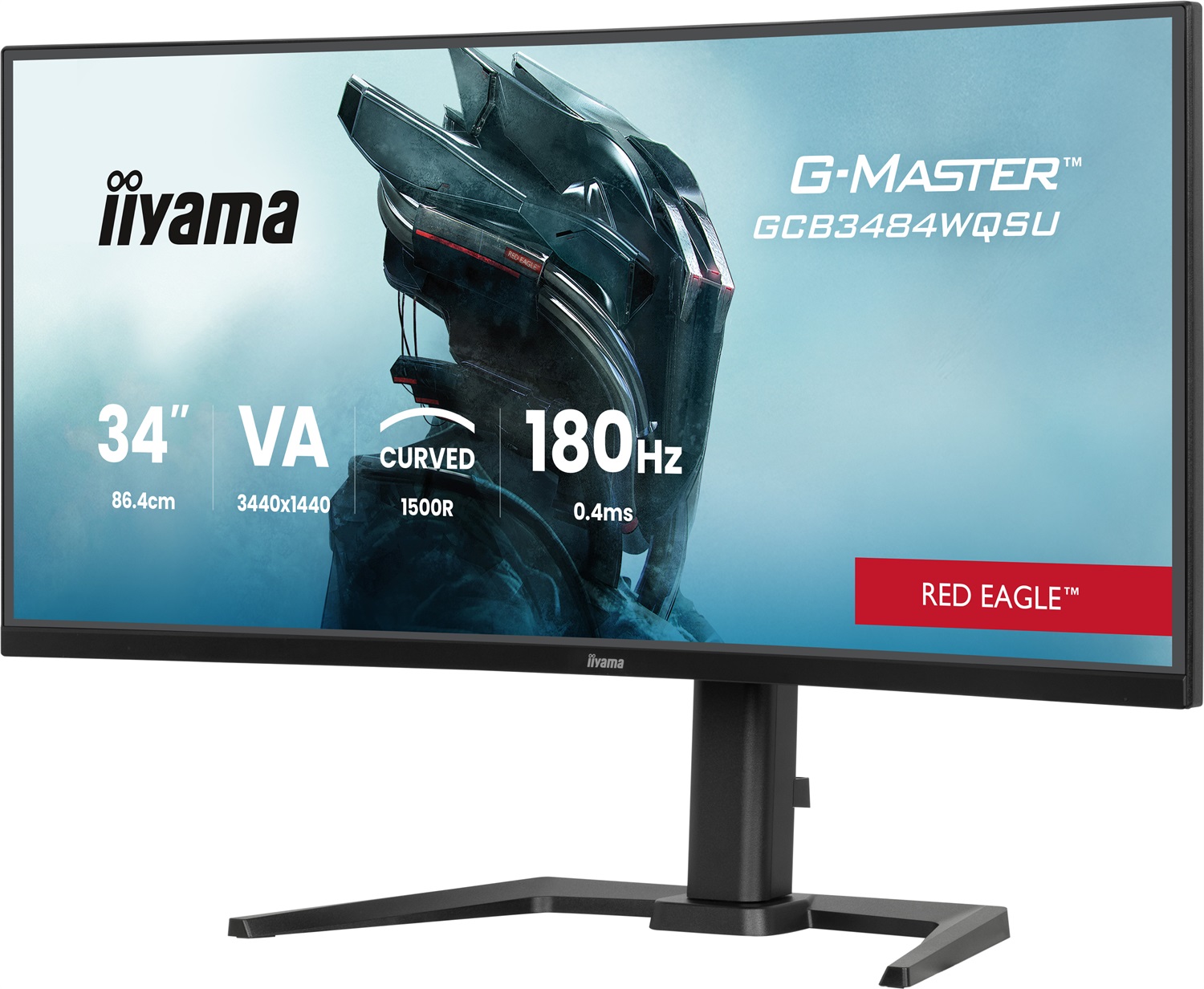 iiyama G-MASTER Red Eagle GCB3484WQSU-B1 Monitor Curvo 34