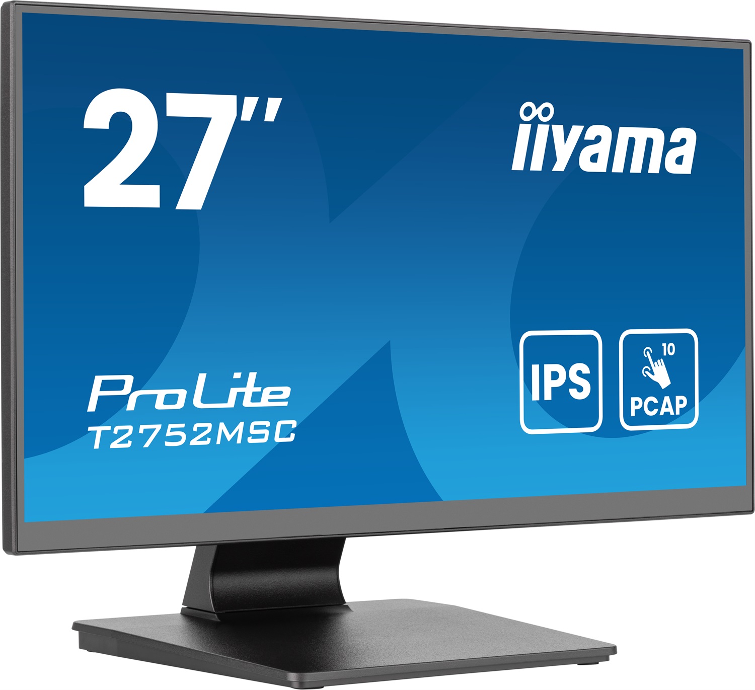 iiyama ProLite T2752MSC-B1AG Monitor Touchscreen 27 Pollici IPS Full HD 1920x1080 con Resistenza ai Graffi e Altoparlanti